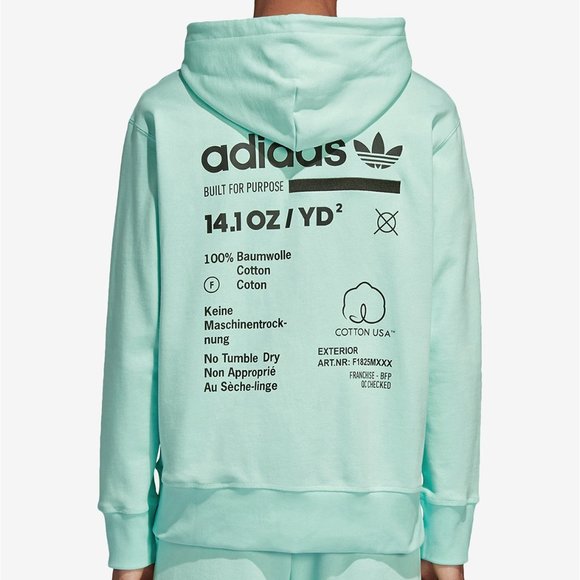 adidas kaval hoodie mint